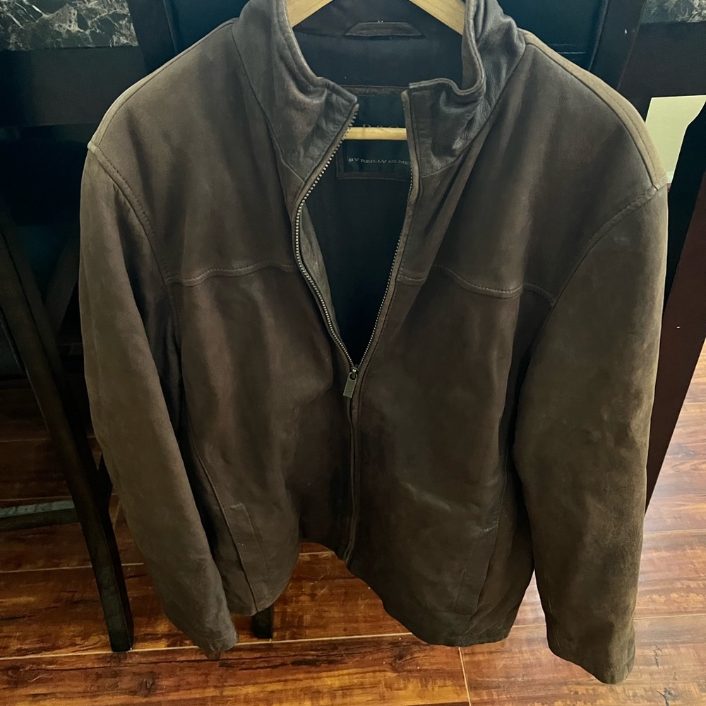 Reilly Olmes Brown Leather Jacket Sz Medium